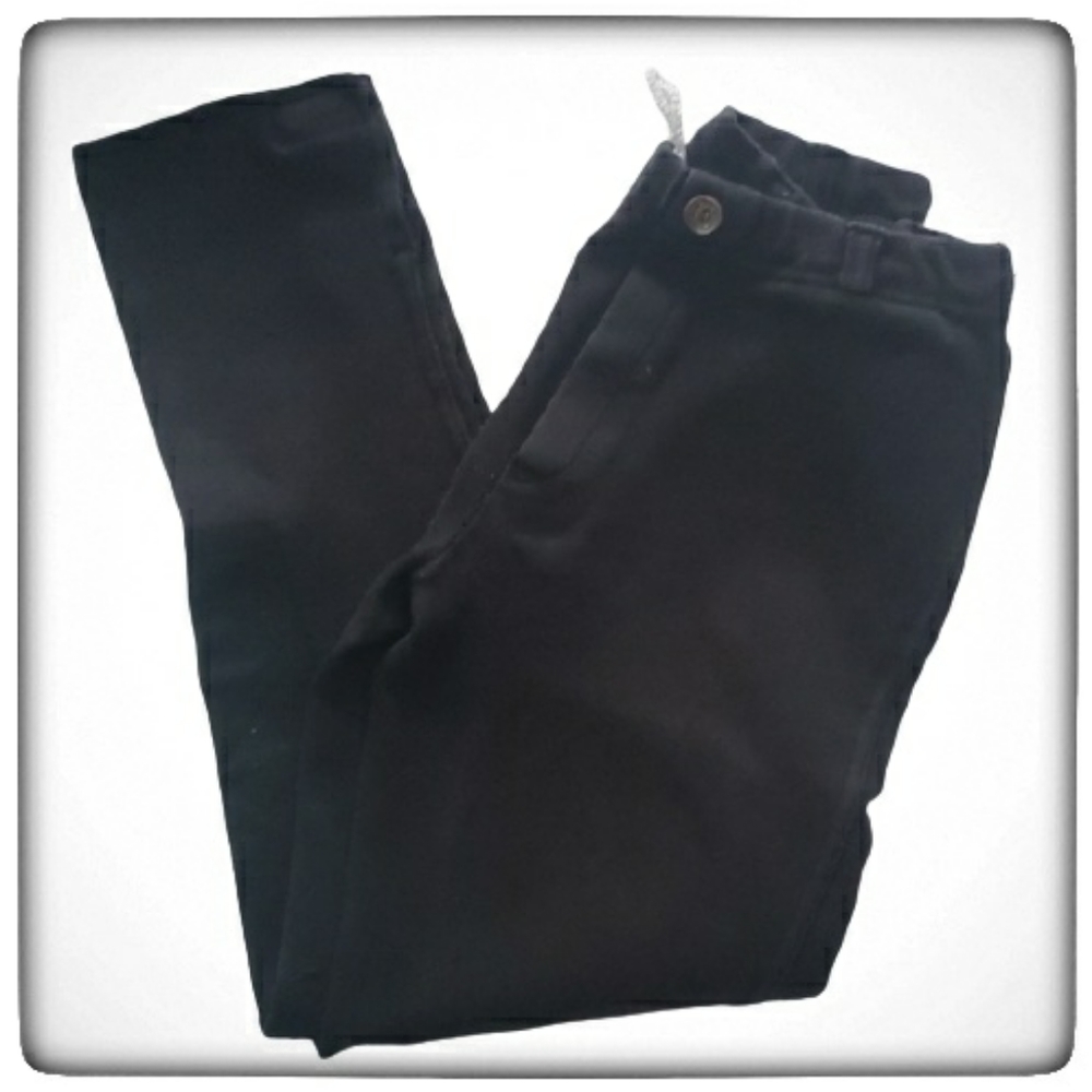 Equistar Girls Black Horseback Riding Pants-16
